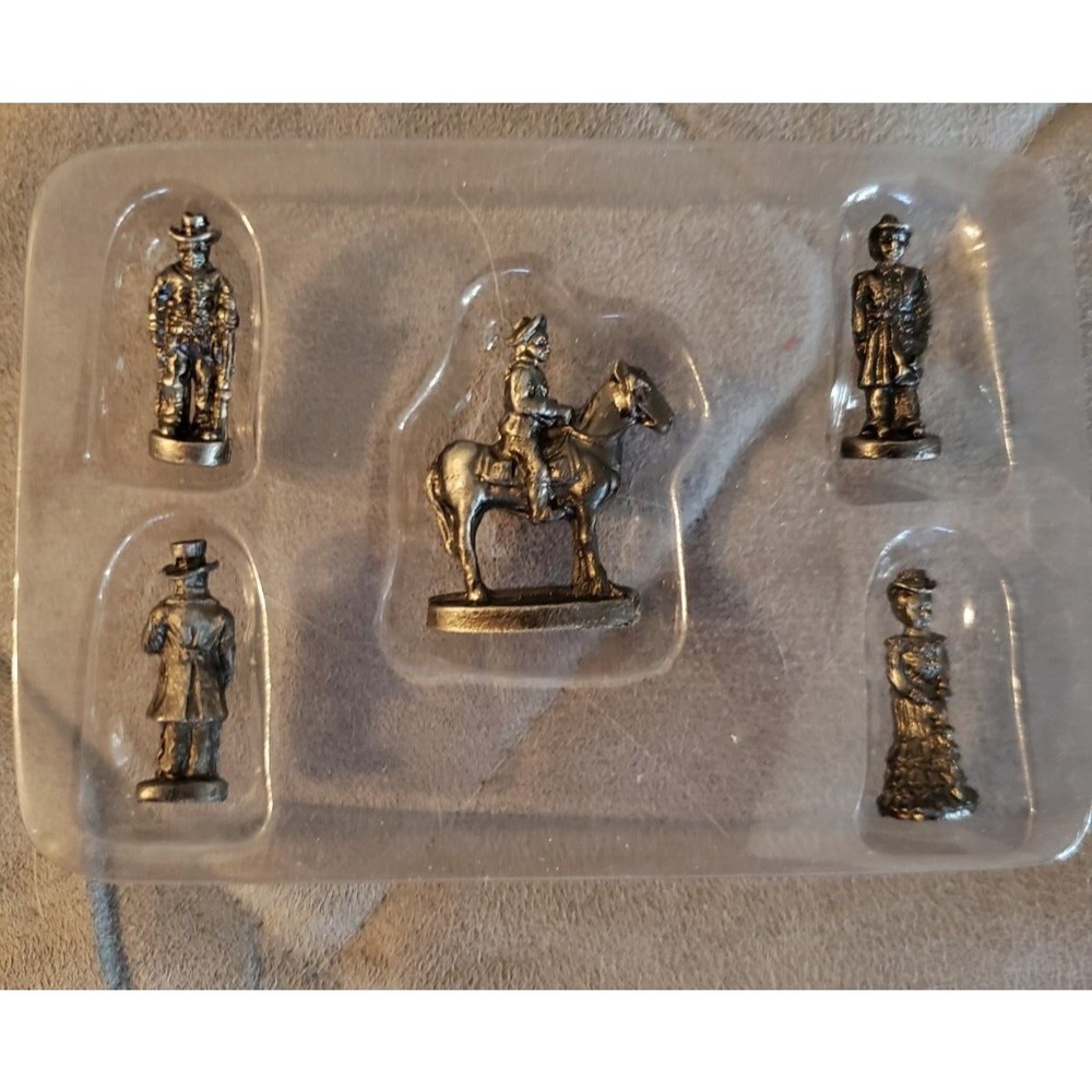 Vintage The Americana Solid Pewter Collection Pony Express 5 Figures 1992 new